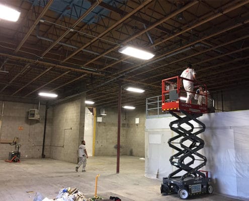 commercial ceiling-spray-painting in barrie