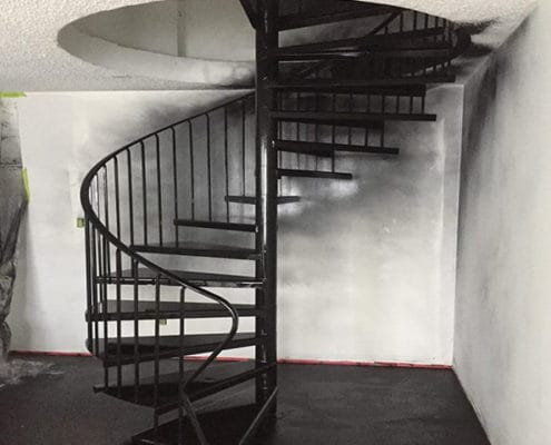 metal-stair-painting barrie
