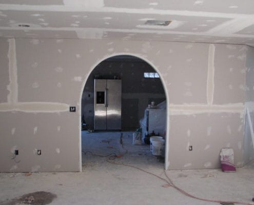 we installed drywall in a barrie house